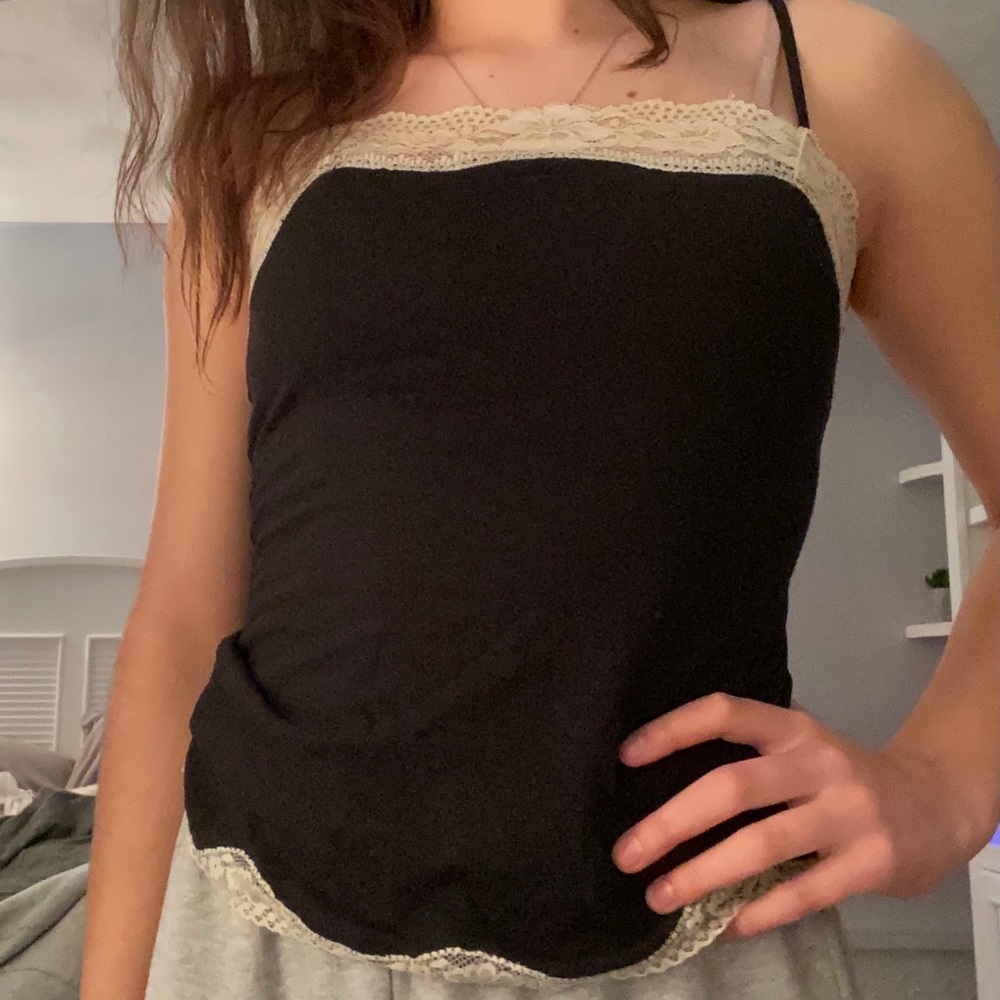 Loft laced tank top